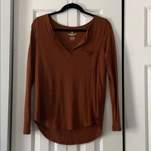 Long Sleeve Pocket Tee from American Eagle
